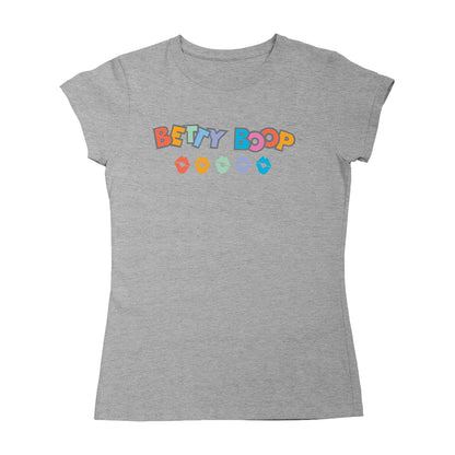 Betty Boop Rainbow Name and Lips Women's T-Shirt