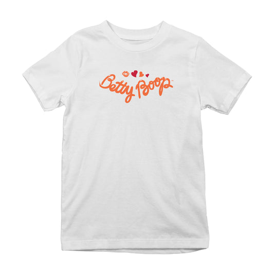 Betty Boop Kiss and Hearts Kids T-Shirt