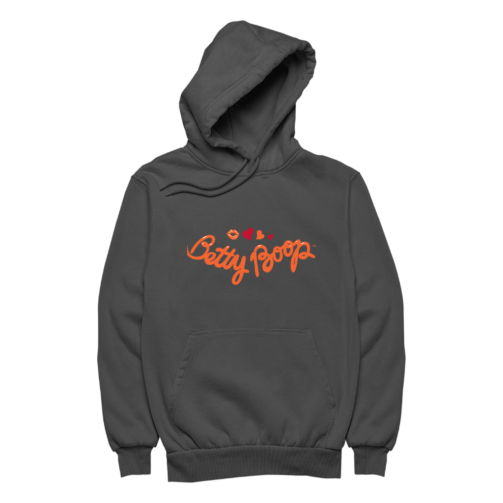 Betty Boop Kiss and Hearts Men's Hooded Sweatshirt