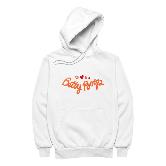 Betty Boop Kiss and Hearts Men's Hooded Sweatshirt
