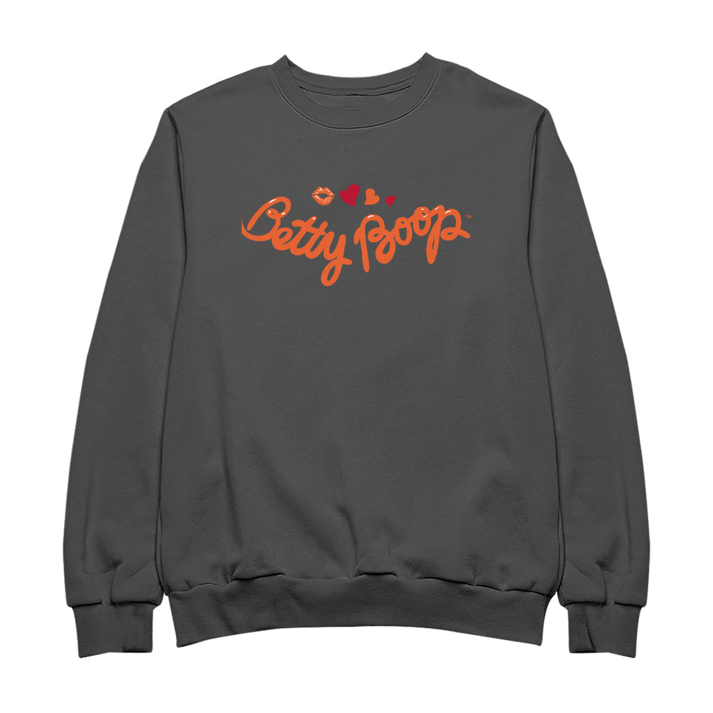 Betty Boop Kiss and Hearts Men's Sweatshirt