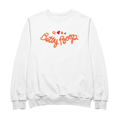 Betty Boop Kiss and Hearts Men's Sweatshirt
