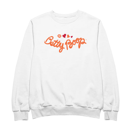 Betty Boop Kiss and Hearts Men's Sweatshirt