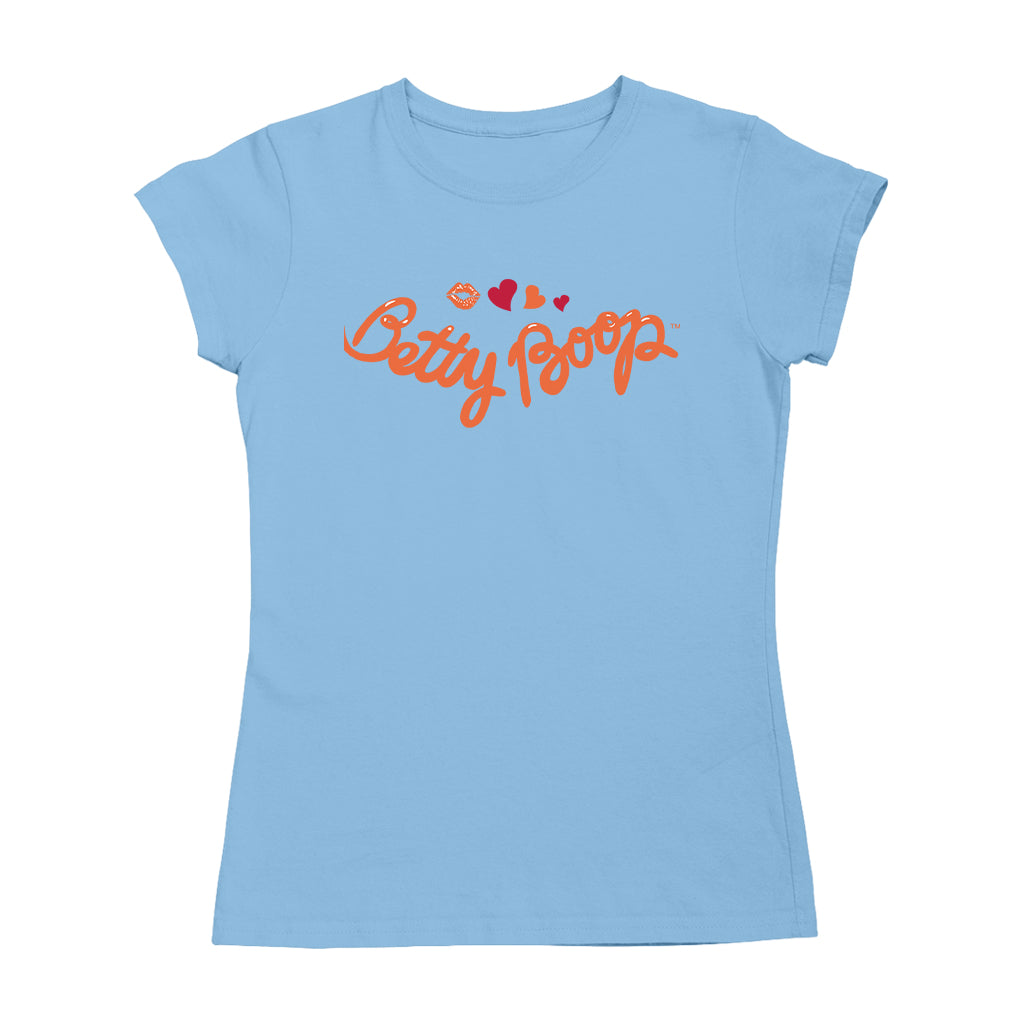 Betty Boop Kiss and Hearts Women's T-Shirt
