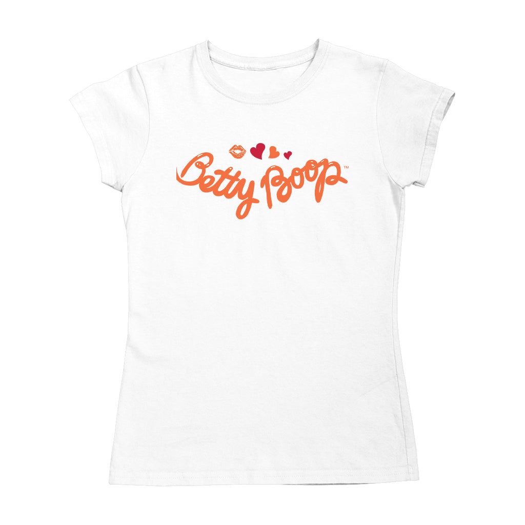 Betty Boop Kiss and Hearts Women's T-Shirt