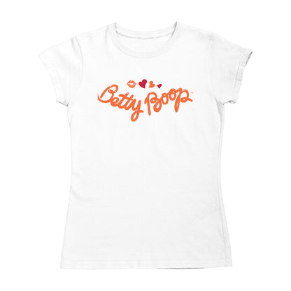 Betty Boop Kiss and Hearts Women's T-Shirt