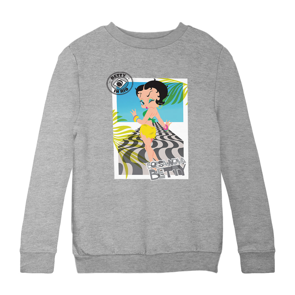 Betty Boop Bossa Nova In Rio Kids Sweatshirt