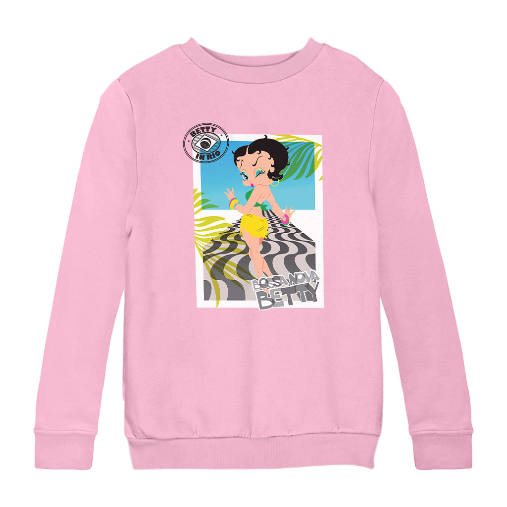 Betty Boop Bossa Nova In Rio Kids Sweatshirt