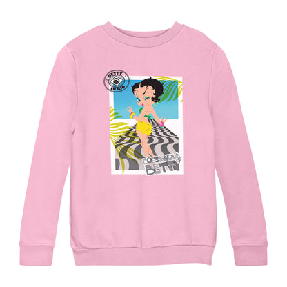 Betty Boop Bossa Nova In Rio Kids Sweatshirt