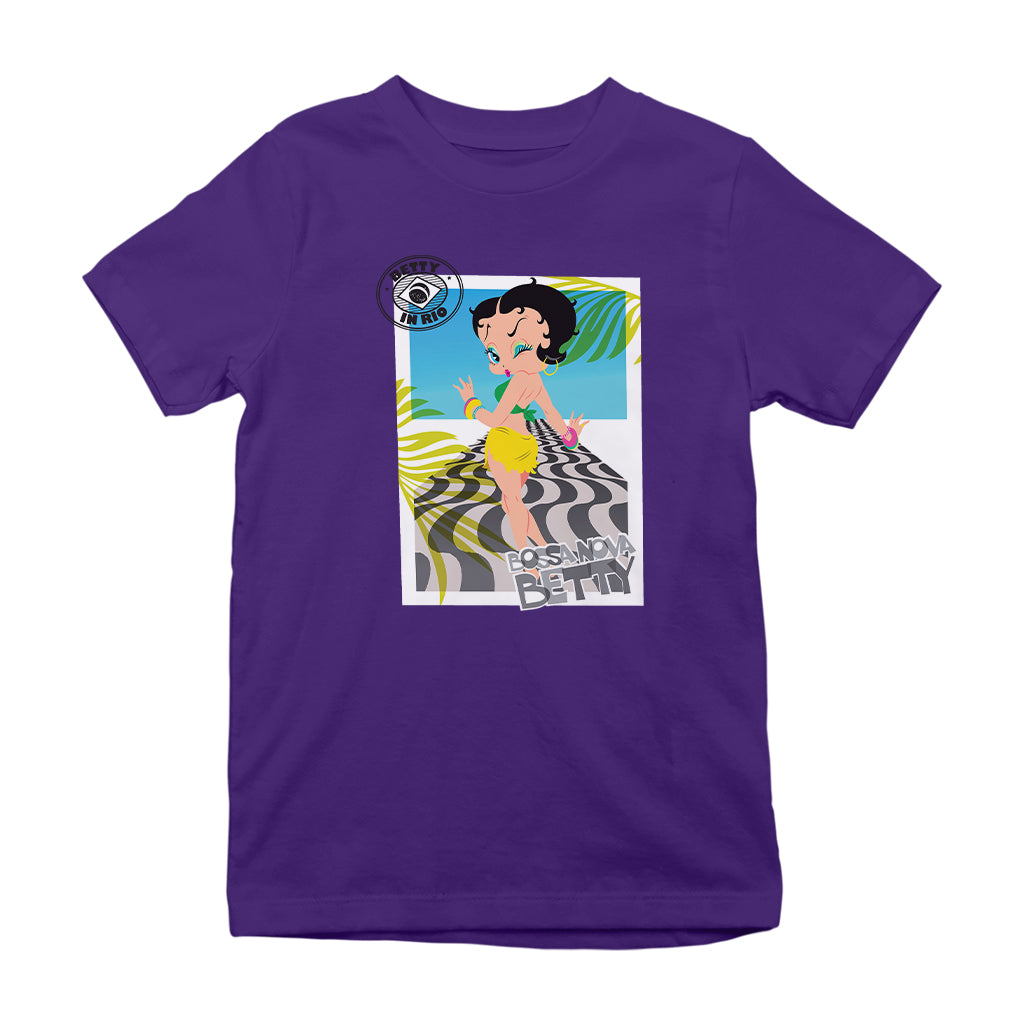 Betty Boop Bossa Nova In Rio Kids T-Shirt