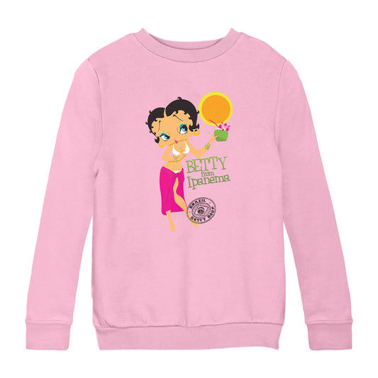 Betty Boop From Ipanema Kids Sweatshirt