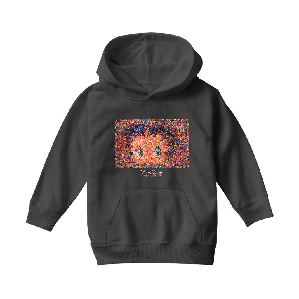 Betty Boop Abstract Expressionism Masterpiece Collection Kids Hooded Sweatshirt