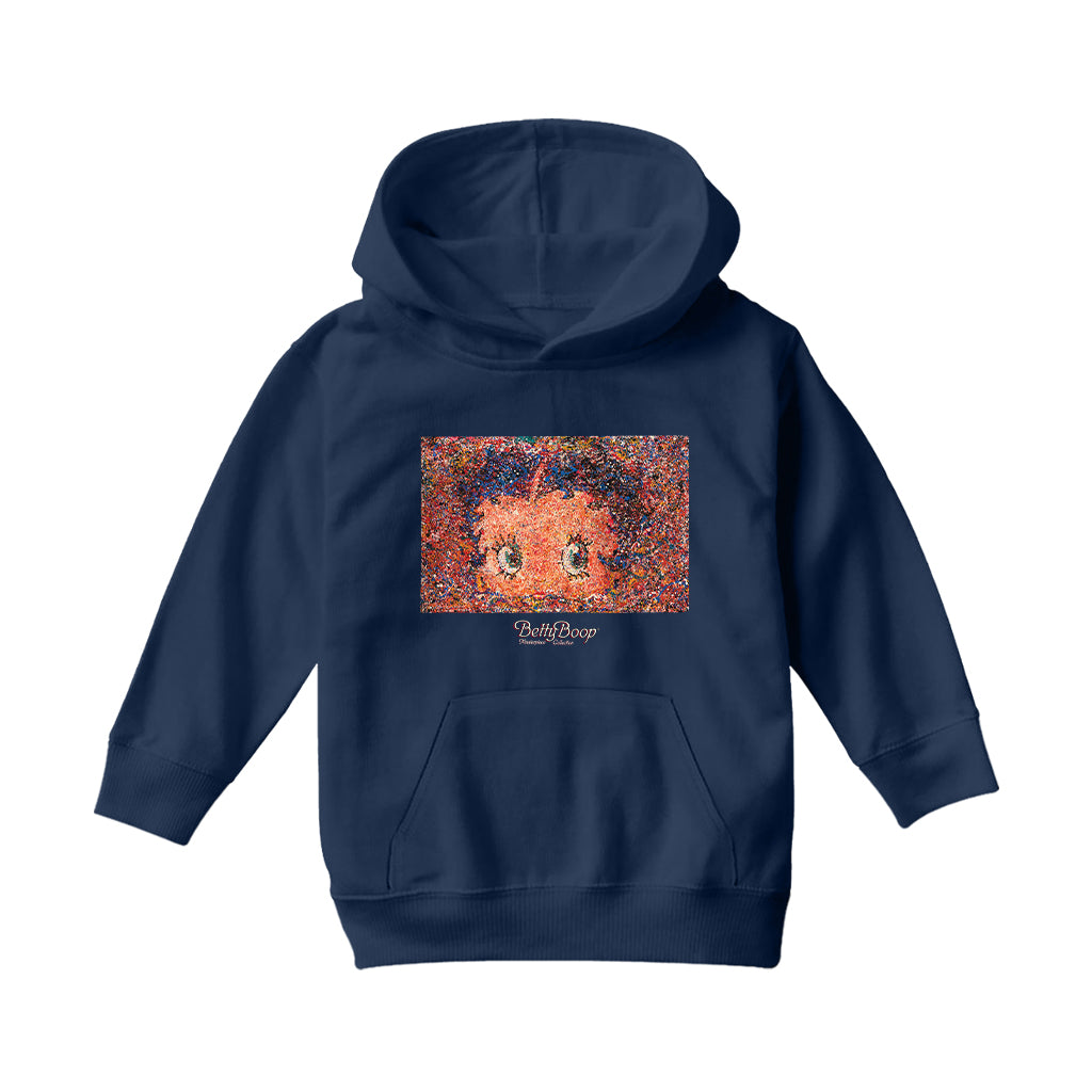 Betty Boop Abstract Expressionism Masterpiece Collection Kids Hooded Sweatshirt