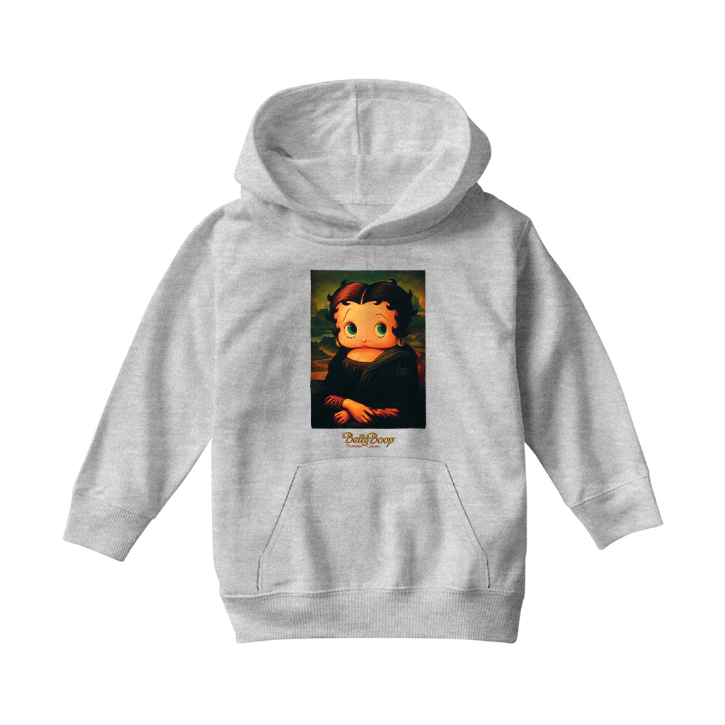 Betty Boop Boopa Mona Lisa Masterpiece Collection Kids Hooded Sweatshirt