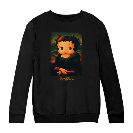 Betty Boop Boopa Mona Lisa Masterpiece Collection Kids Sweatshirt