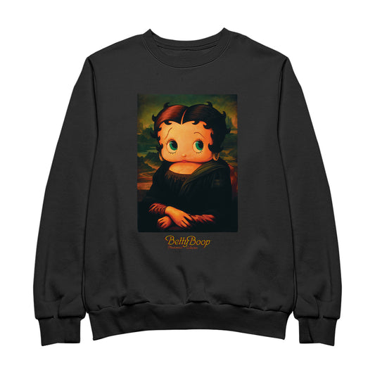 Betty Boop Boopa Mona Lisa Masterpiece Collection Men's Sweatshirt