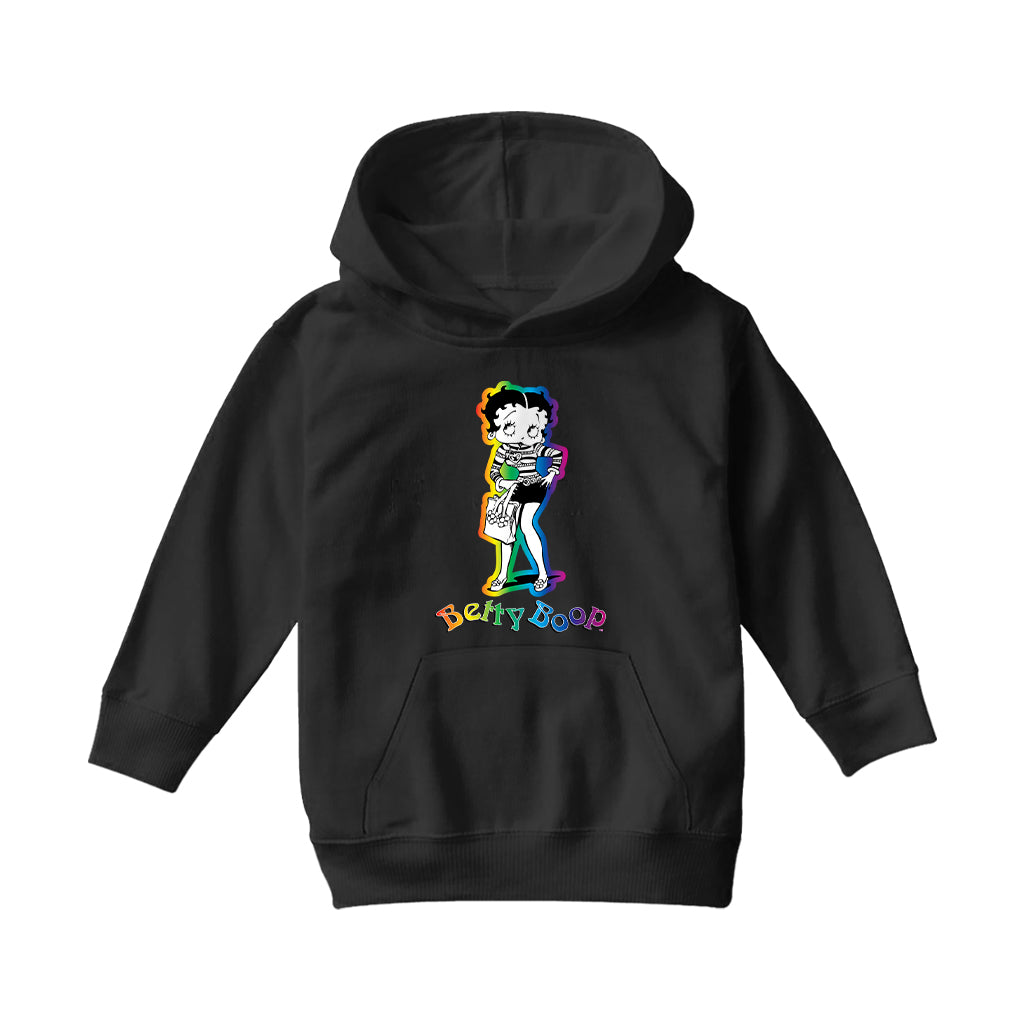 Betty Boop 70s Groovy Chick Kids Hooded Sweatshirt