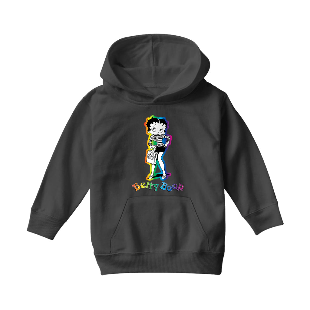 Betty Boop 70s Groovy Chick Kids Hooded Sweatshirt