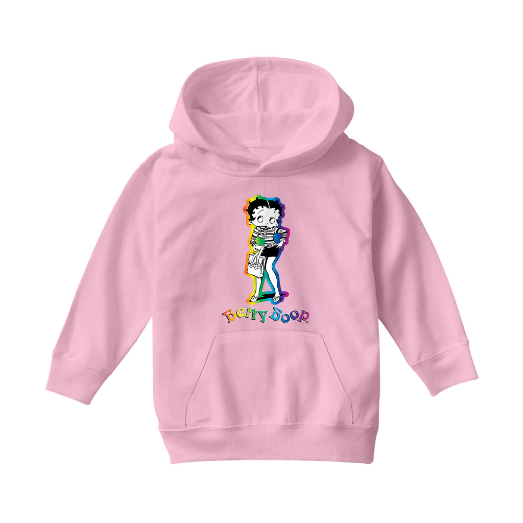 Betty Boop 70s Groovy Chick Kids Hooded Sweatshirt