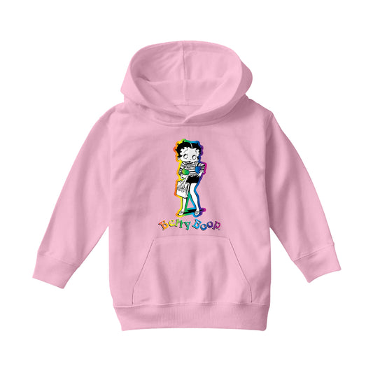 Betty Boop 70s Groovy Chick Kids Hooded Sweatshirt