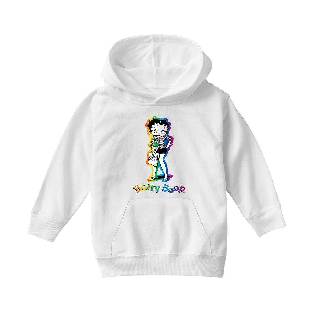 Betty Boop 70s Groovy Chick Kids Hooded Sweatshirt