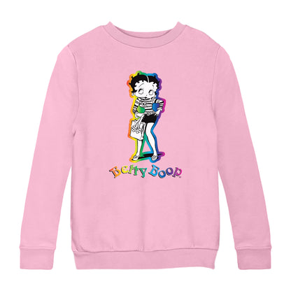 Betty Boop 70s Groovy Chick Kids Sweatshirt