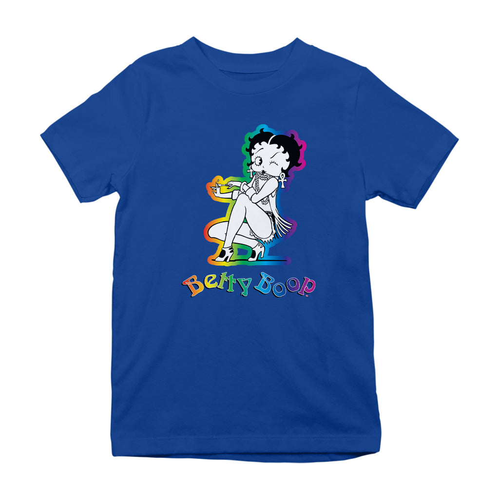 Betty Boop Groovy 70s Fashion Kids T-Shirt