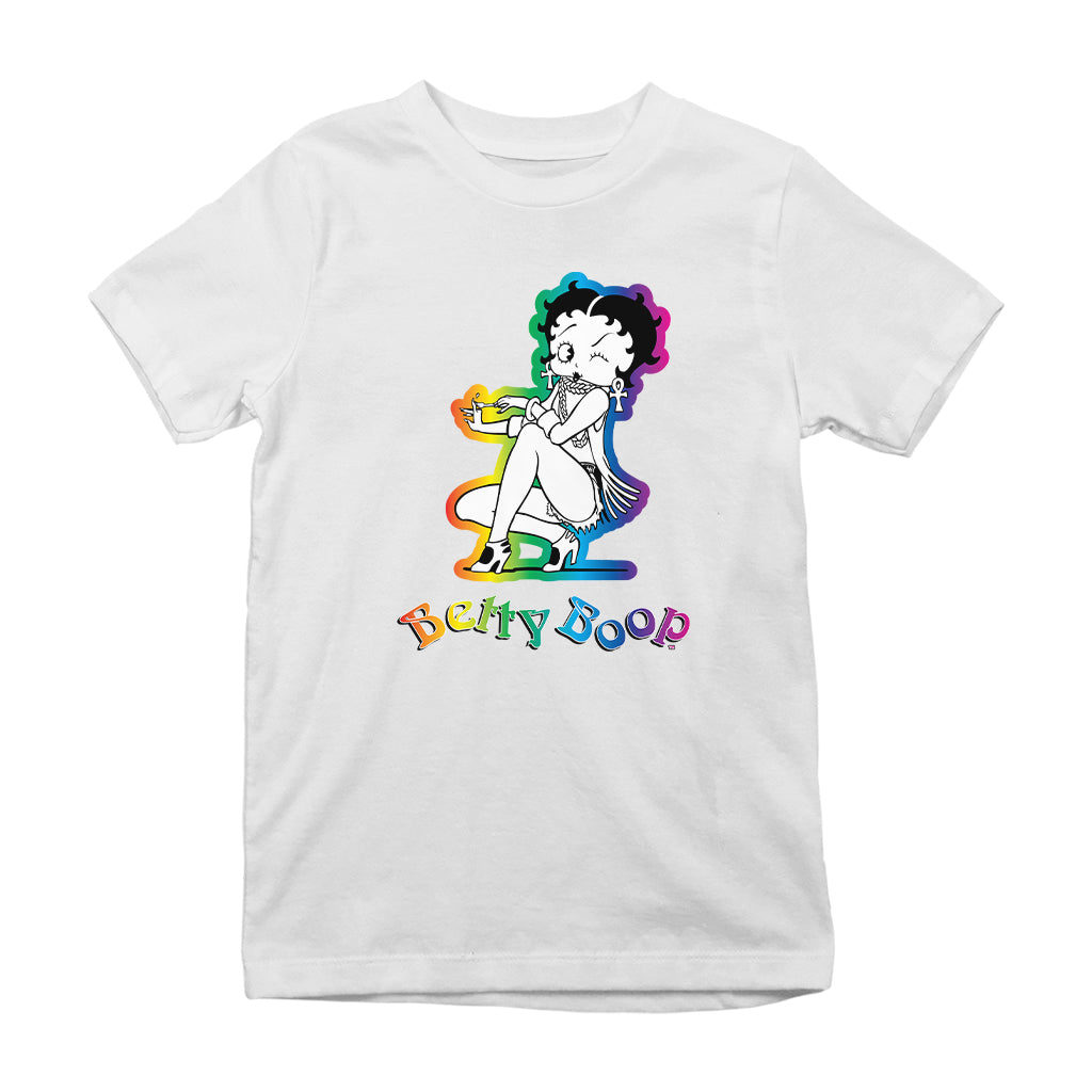 Betty Boop Groovy 70s Fashion Kids T-Shirt