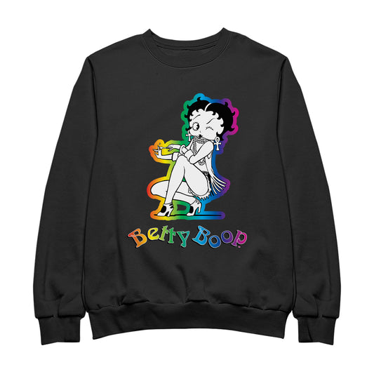 Betty Boop Groovy 70s Fashion Men's Sweatshirt