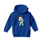 Betty Boop Groovy 70s Outfit Kids Hooded Sweatshirt