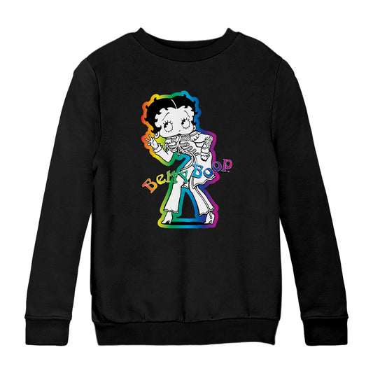 Betty Boop Groovy 70s Outfit Kids Sweatshirt