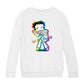 Betty Boop Groovy 70s Outfit Kids Sweatshirt