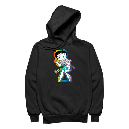 Betty Boop Groovy 70s Outfit Men's Hooded Sweatshirt