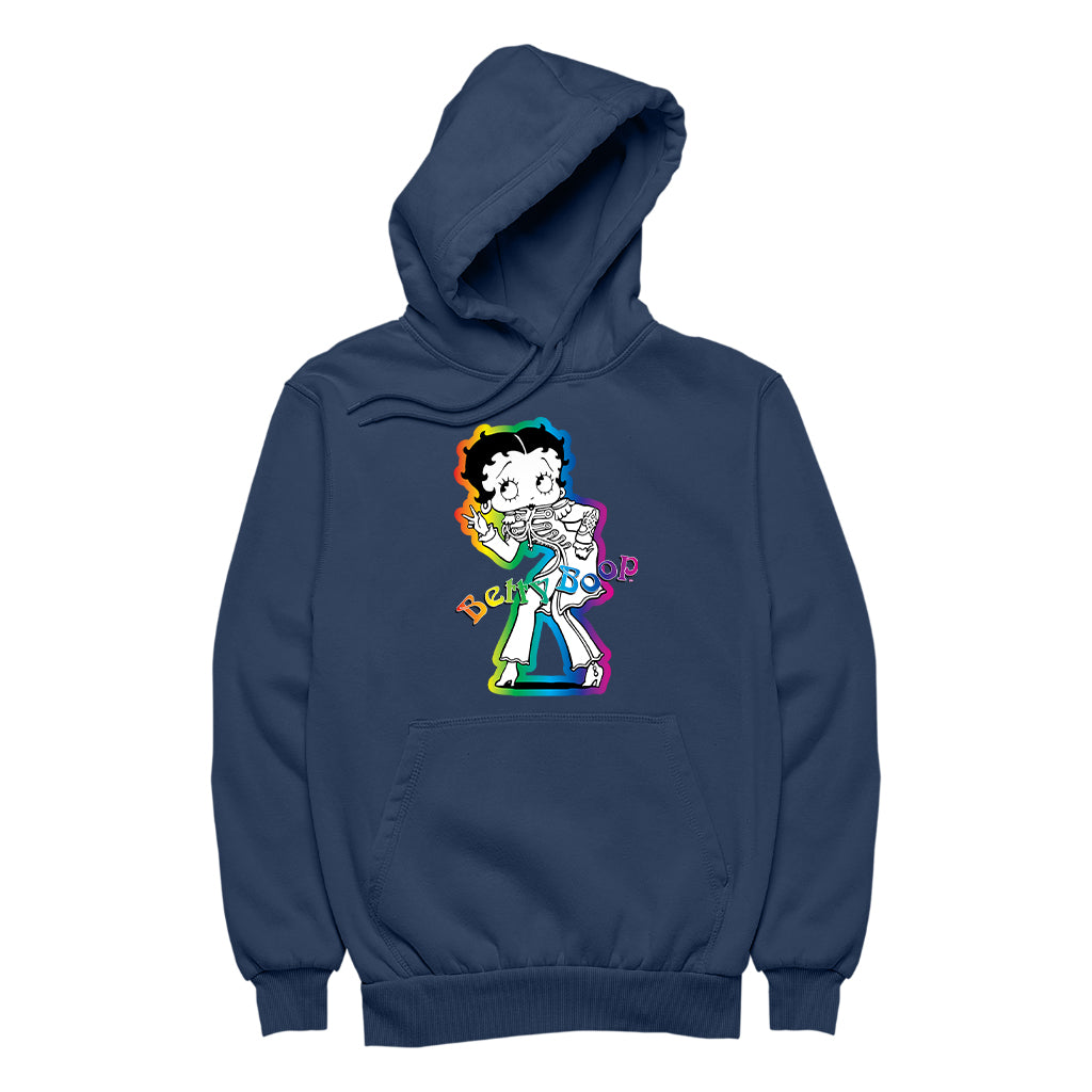 Betty Boop Groovy 70s Outfit Women's Hooded Sweatshirt