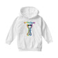 Betty Boop Groovy Striped Outfit Kids Hooded Sweatshirt