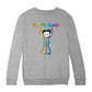 Betty Boop Groovy Striped Outfit Kids Sweatshirt