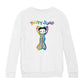 Betty Boop Groovy Striped Outfit Kids Sweatshirt