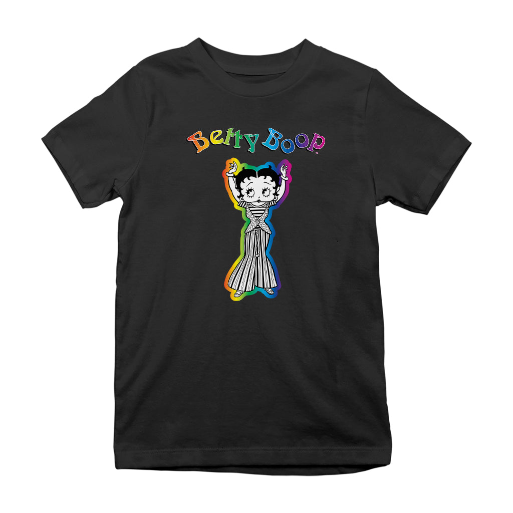 Betty Boop Groovy Striped Outfit Kids T-Shirt
