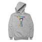 Betty Boop Groovy Striped Outfit Men's Hooded Sweatshirt