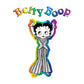 Betty Boop Groovy Striped Outfit Women's T-Shirt