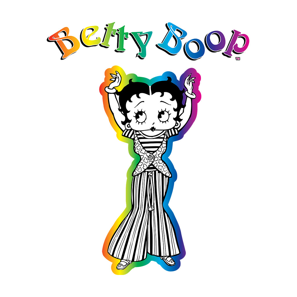 Betty Boop Groovy Striped Outfit Women's T-Shirt