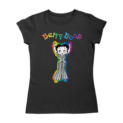 Betty Boop Groovy Striped Outfit Women's T-Shirt