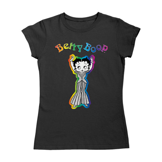 Betty Boop Groovy Striped Outfit Women's T-Shirt