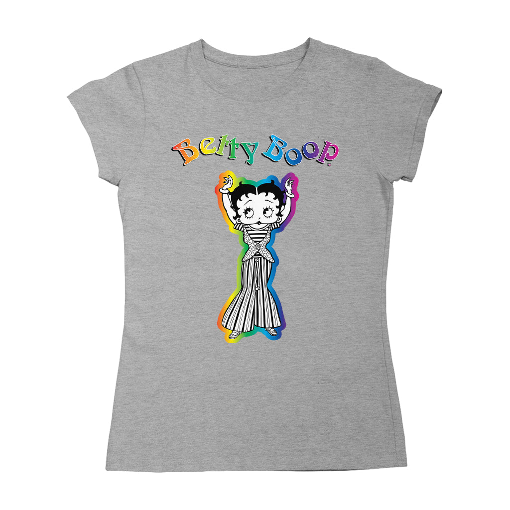 Betty Boop Groovy Striped Outfit Women's T-Shirt
