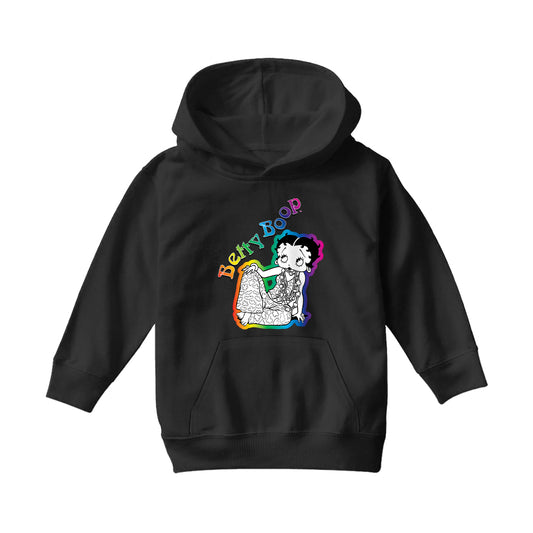 Betty Boop Hippy Chic Kids Hooded Sweatshirt