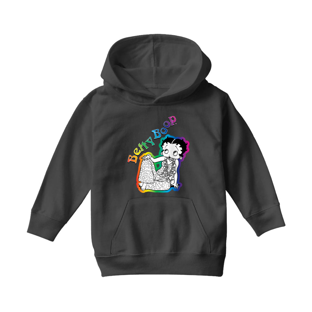 Betty Boop Hippy Chic Kids Hooded Sweatshirt