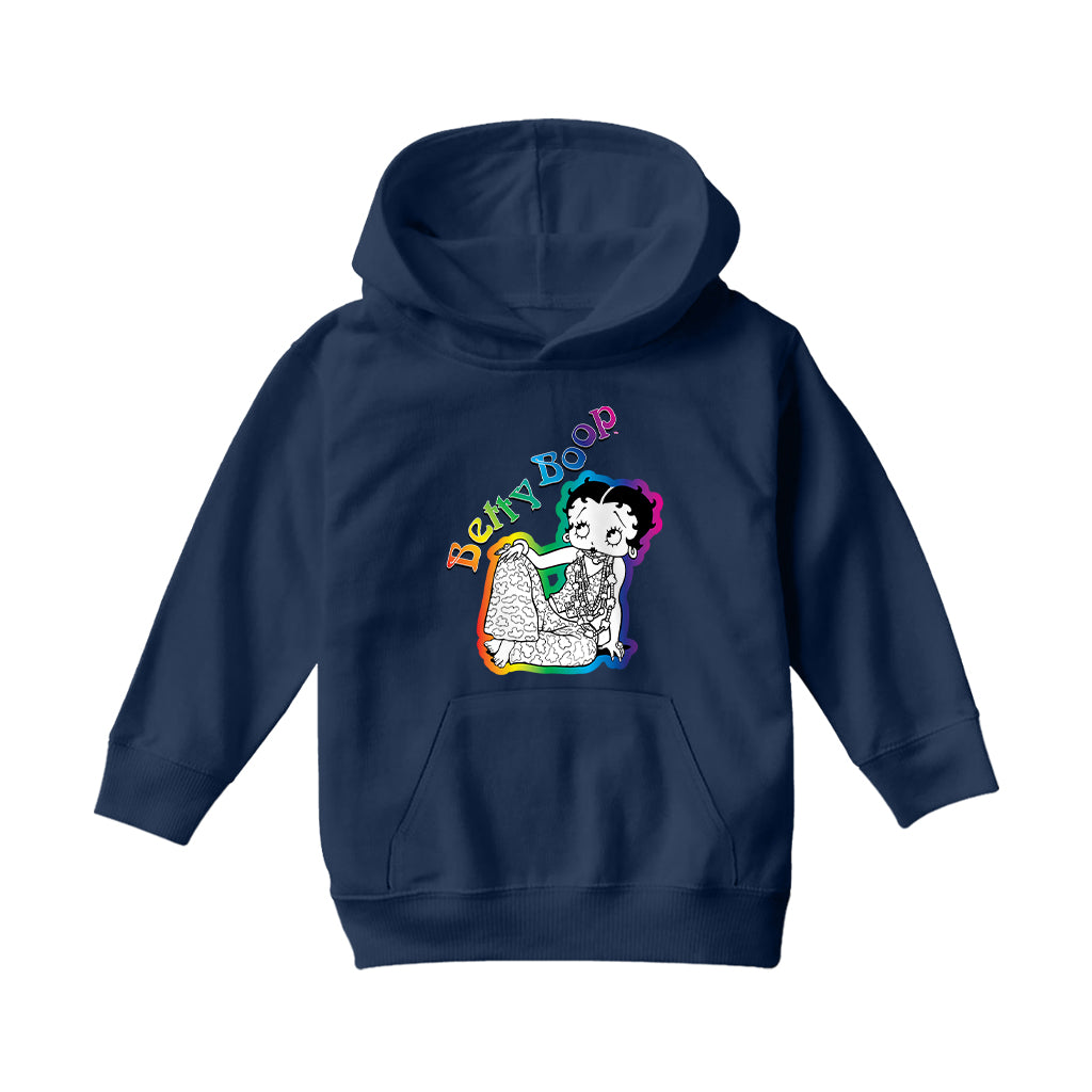 Betty Boop Hippy Chic Kids Hooded Sweatshirt