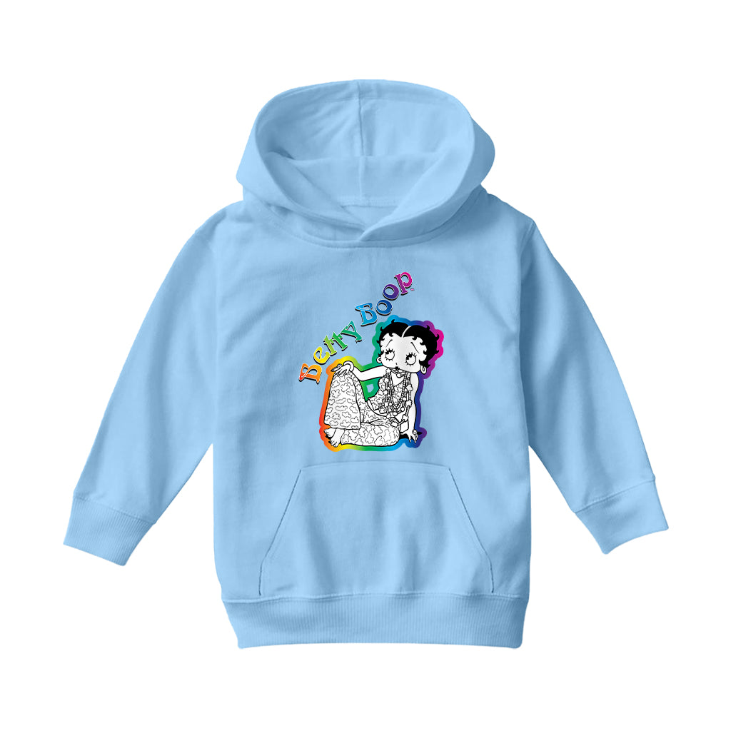 Betty Boop Hippy Chic Kids Hooded Sweatshirt