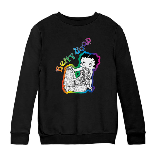 Betty Boop Hippy Chic Kids Sweatshirt