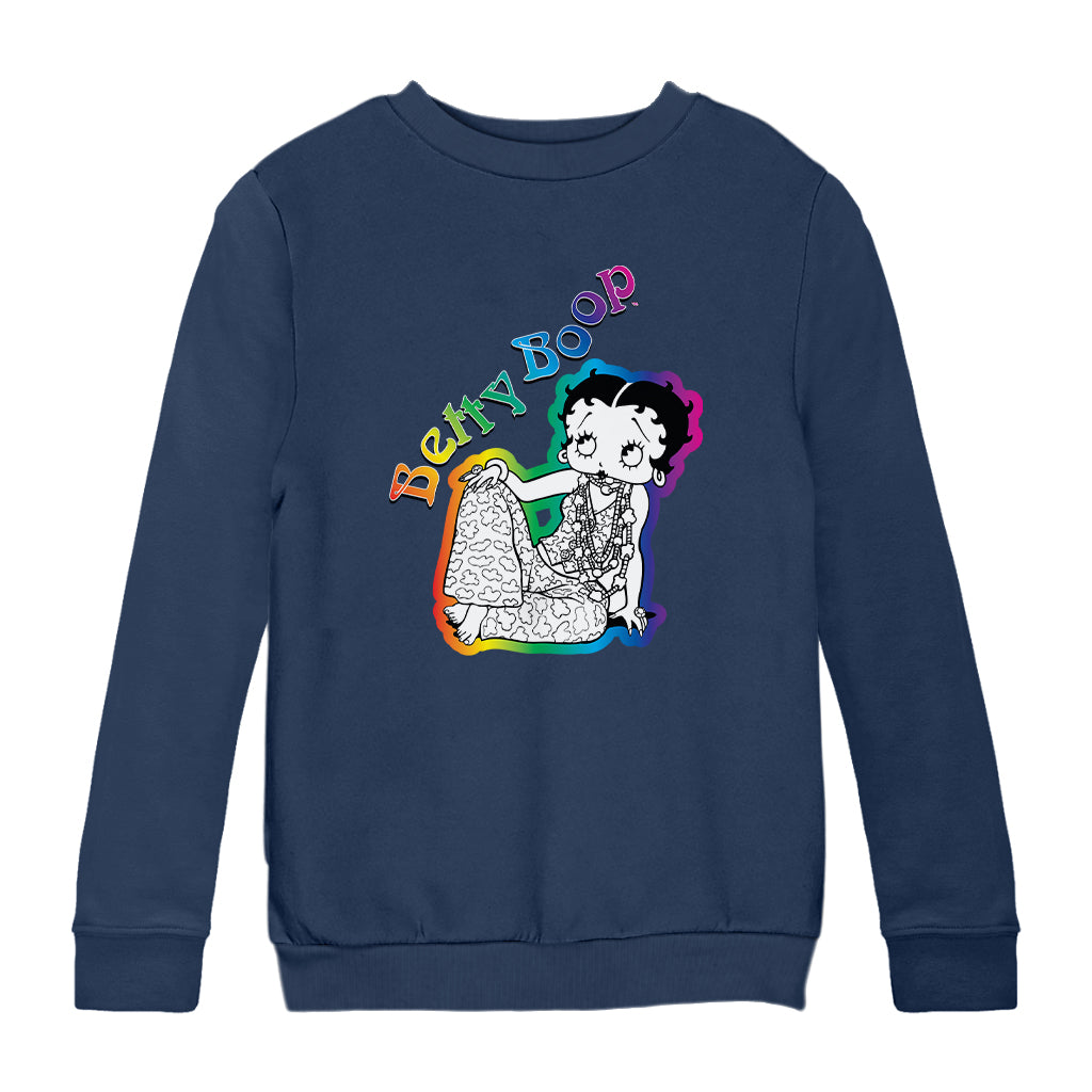 Betty Boop Hippy Chic Kids Sweatshirt